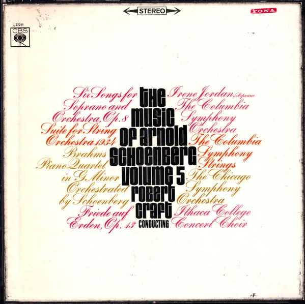 The Music of Arnold Schoenberg Volume 5