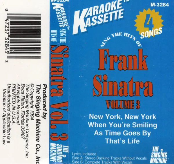 Sing The Hits Of Frank Sinatra Volume 3 - Karaoke Kassette