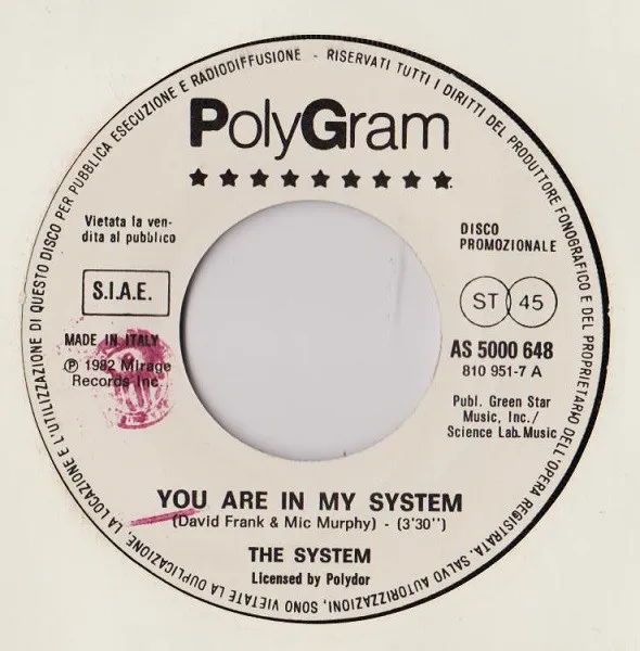 You Are In My System / And When The Night Comes