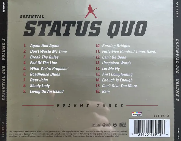 The Essential Status Quo - Volume Three