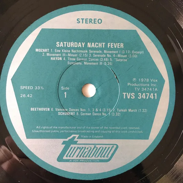Saturday Nacht Fever ("Classical" Sounds Of 1830)