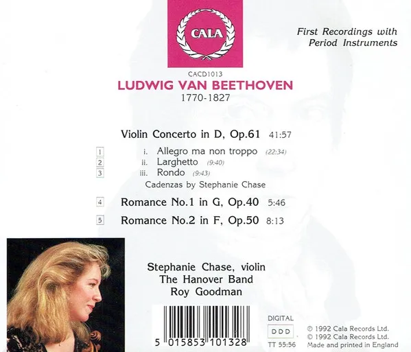 Violin Concerto In D / Romance No. 1 In G / Romance No. 2 In F