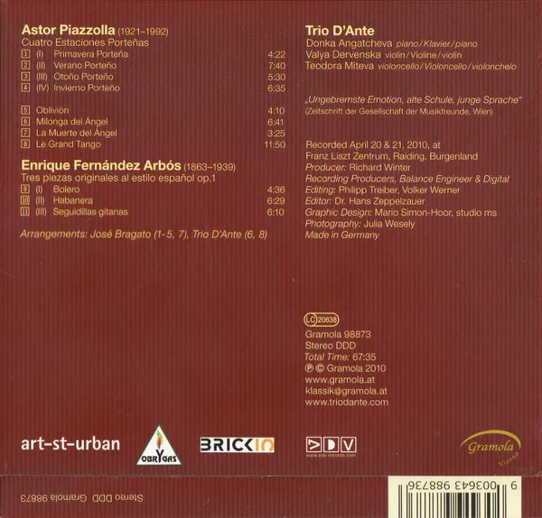 Die 4 Jahreszeiten für Klaviertrio