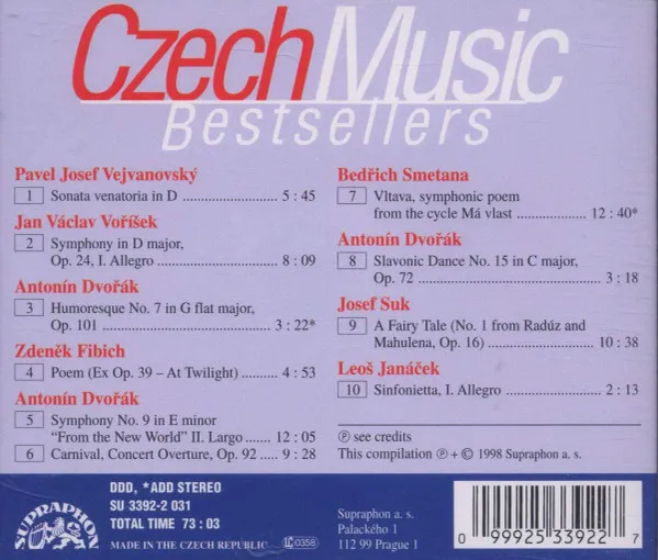 Czech Music Bestsellers