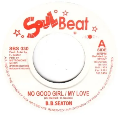 No Good Girl / My Love / I'm Aware Of Love