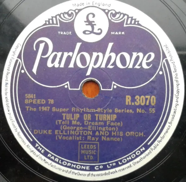 Tulip Or Turnip (Tell Me, Dream Face) / Flippant Flurry