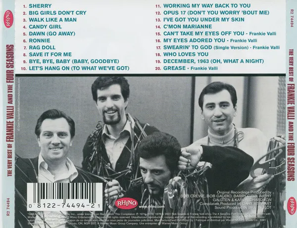 The Very Best Of Frankie Valli And The Four Seasons