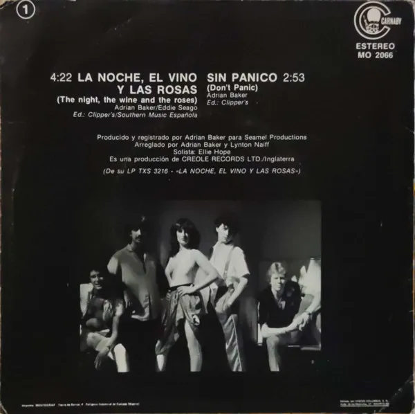 La Noche, El Vino Y Las Rosas / Sin Panico