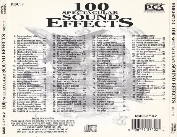 300 Spectacular Sound Effects