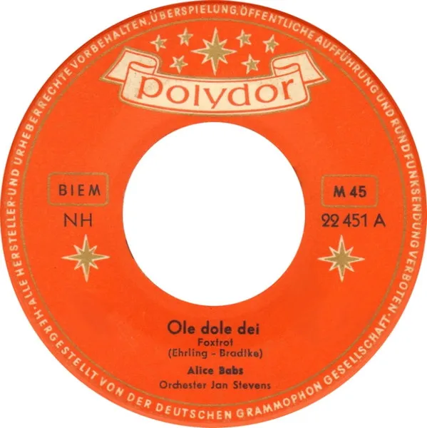 Ole Dole Dei / Du Sagst Mir Nur Adieu
