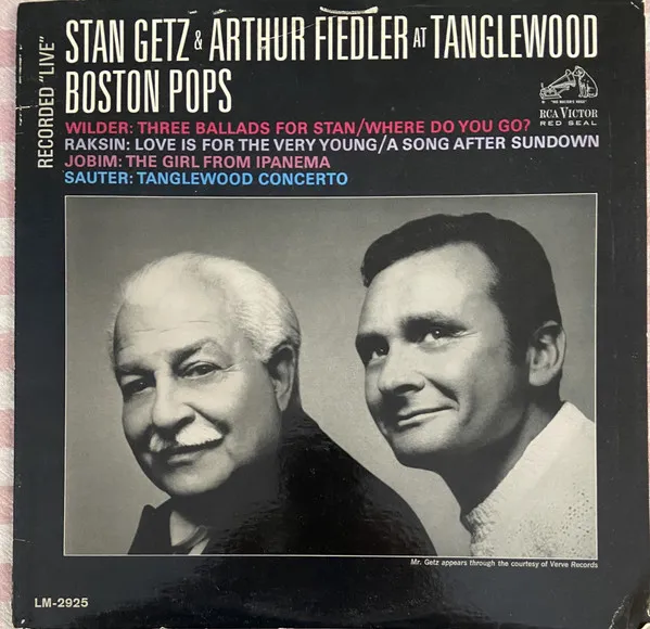 Stan Getz And Arthur Fiedler At Tanglewood