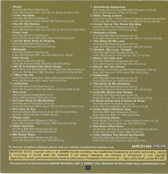 Lonely Boy - All His U.S. Hits, 1957-1962