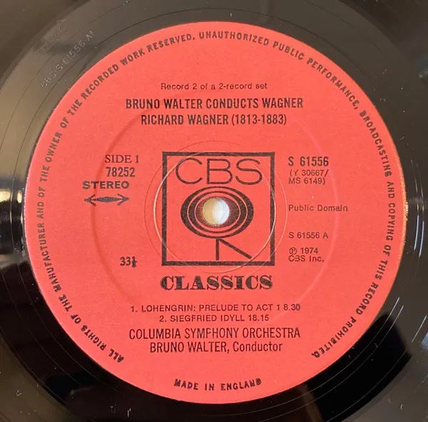 Bruno. Walter Conducts Wagner