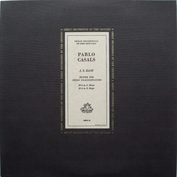 Suites For Cello Unaccompanied: No 5 In C Minor · No 6 In D Major