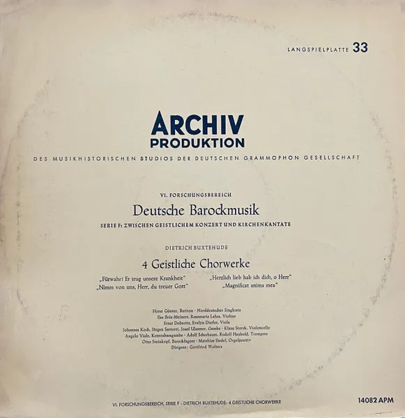 Deutsche Barockmusik, 4 Geistliche Chorwerke
