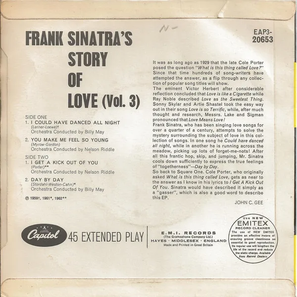 Frank Sinatra's Story Of Love No. 3