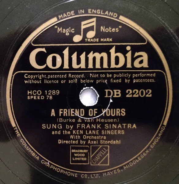 A Friend Of Yours / Nancy (With The Laughing Face)