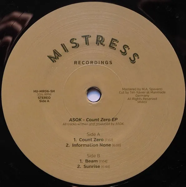 Mistress 06 - Count Zero EP