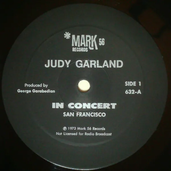 Judy Garland In Concert San Francisco