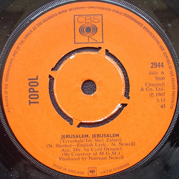 Jerusalem, Jerusalem / Sallah
