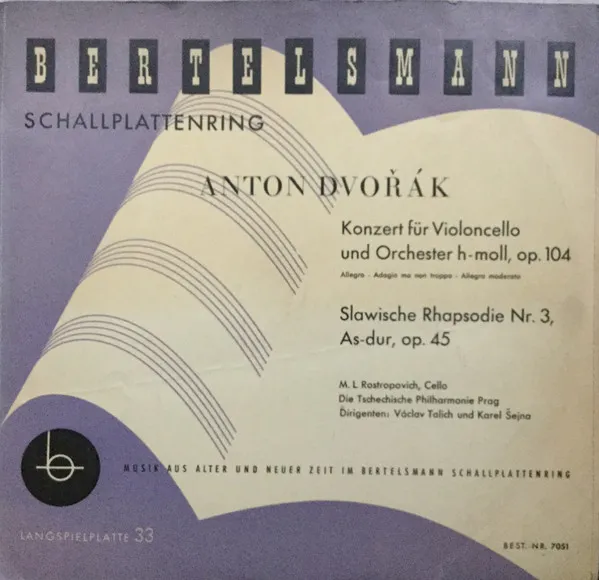 Konzert Für Violoncello Und Orchester H-Moll, Op.104 / Slawische Phapsodie Nr. 3, As-dur, Op. 45