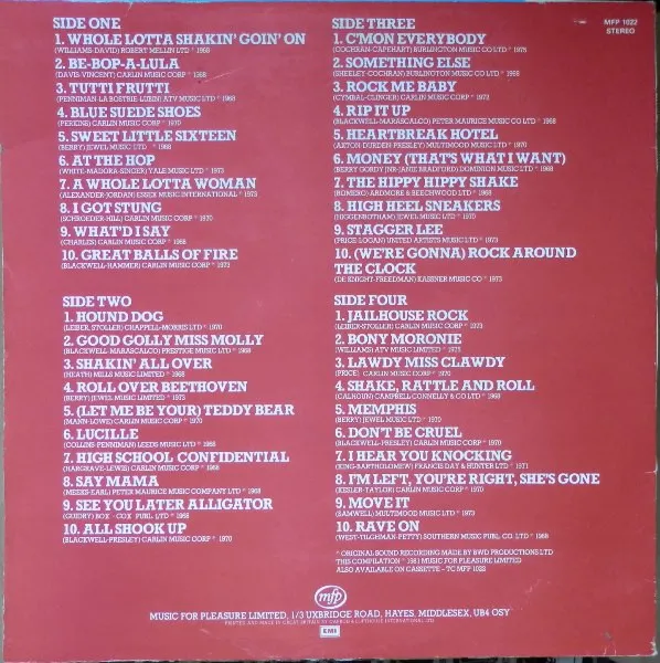 40 Non Stop Rock 'n' Roll Smash Hits