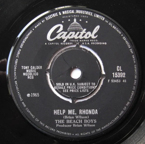 Help Me, Rhonda / Kiss Me, Baby
