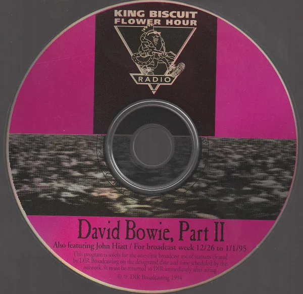 King Biscuit Flower Hour - David Bowie Part II Also Featuring John Hiatt