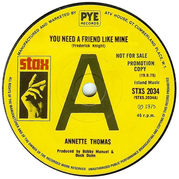 You Need A Friend Like Mine / What Good Is A Song