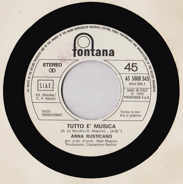 Tutto È Musica / Are You Ready For Love