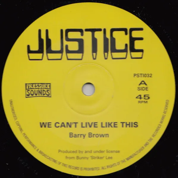We Can't Live Like This / From Creation I Man There