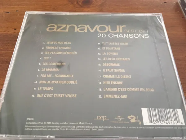 Best Of 20 Chansons