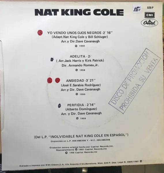 Inolvidable - Nat King Cole En Español