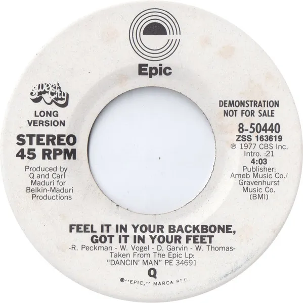 Feel It In Your Backbone, Got It In Your Feet
