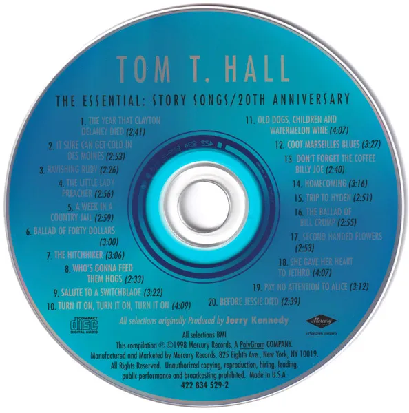 The Essential Tom T. Hall: Story Songs 20th Anniversary