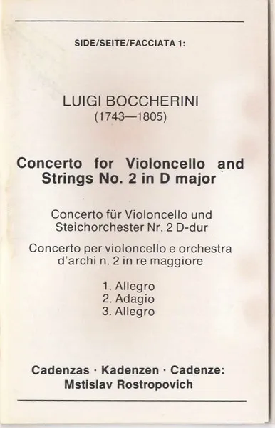 Cello Concertos
