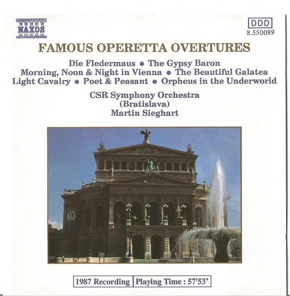 Famous Operetta Overtures