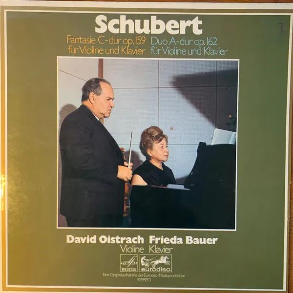 Fantasie C-Dur Op.159 Für Violine Und Klavier / Duo A-Dur Op.162 Für Violine Und Klavier