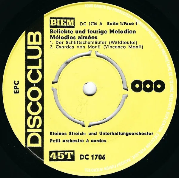 Beliebte Und Feurige Melodien = Mélodies Aimées