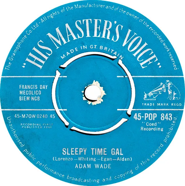 Sleepy Time Gal / Take A Good Care Of Her