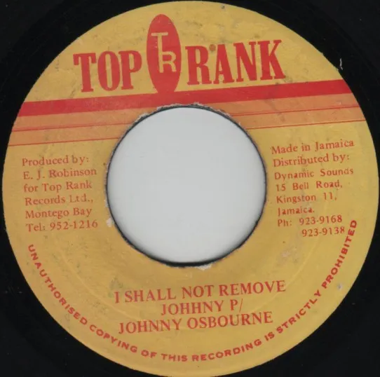 I Shall Not Remove