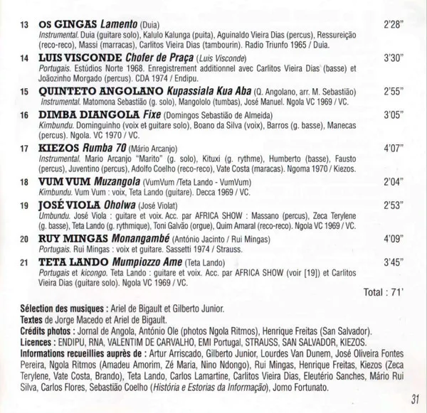 Angola 60's - 1956-1970