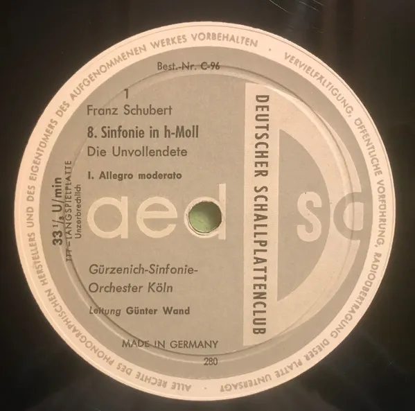 8. Sinfonie In H-moll (Die Unvollendete)