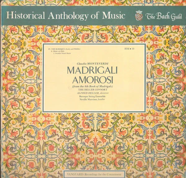 Madrigali Amorosi (From The 8th Book Of Madrigals)