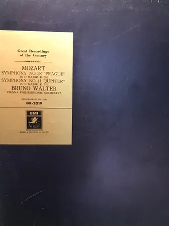 Great Recordings Of The Century - Mozart - Symphony No. 38 "Prague" In D Major, K. 504, Symphony No. 41 "Jupiter" In C Major, K. 551