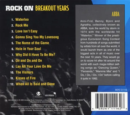 Rock On Breakout Years