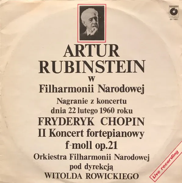 Artur Rubinstein W Filharmonii Narodowej