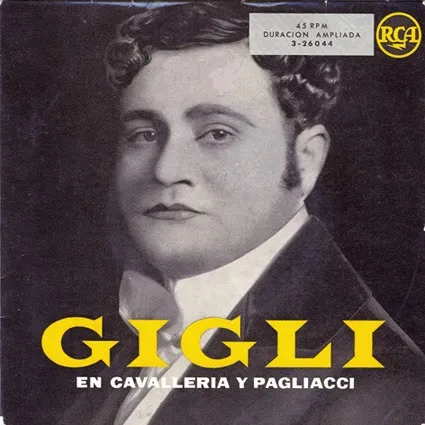 Gigli En Cavalleria Y Pagliacci