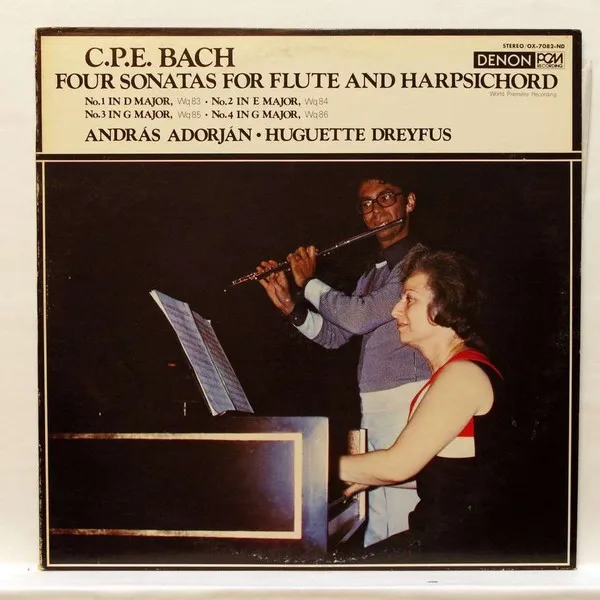Four Sonatas For Flute And Harpsichord