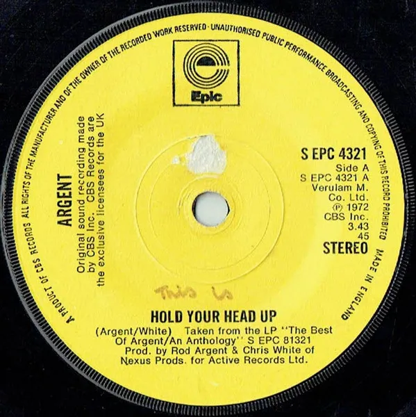 Hold Your Head Up / It's Only Money (Part 1)